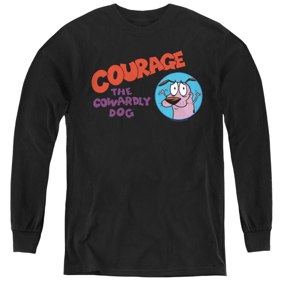 Courage The Cowardly Dog Courage Logo Youth Long-Sleeve T-Shirt