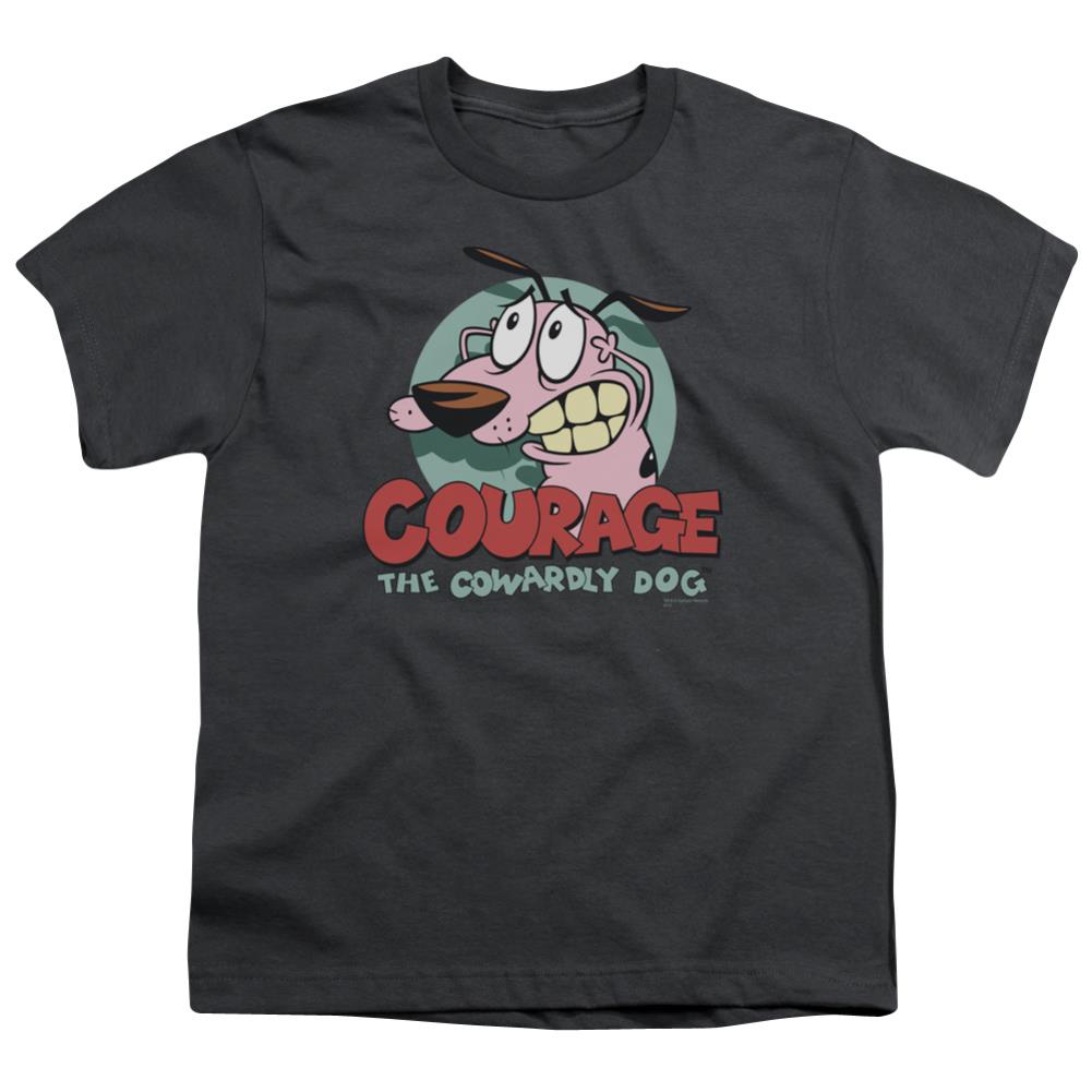 Courage The Cowardly Dog Courage Youth 18/1 100% Cotton Short-Sleeve T-Shirt