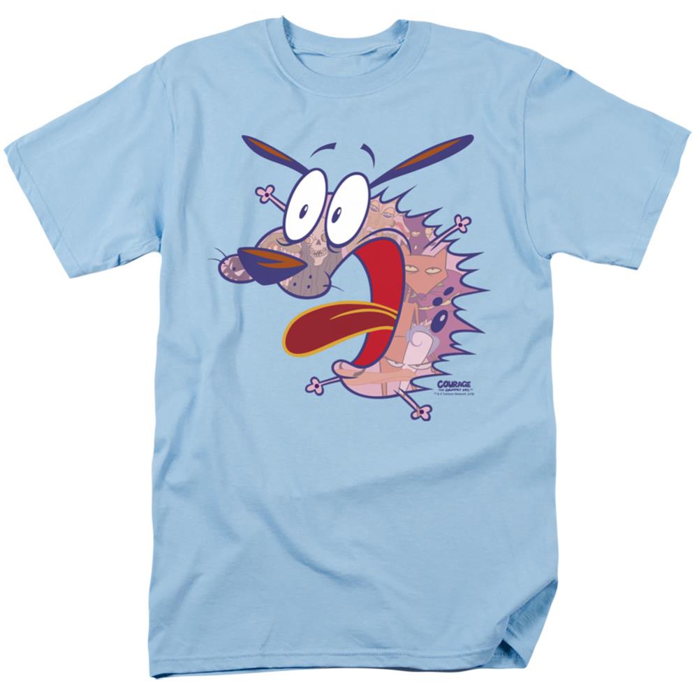 Courage The Cowardly Dog Evil Inside Men's 18/1 Cotton Short-Sleeve T-Shirt