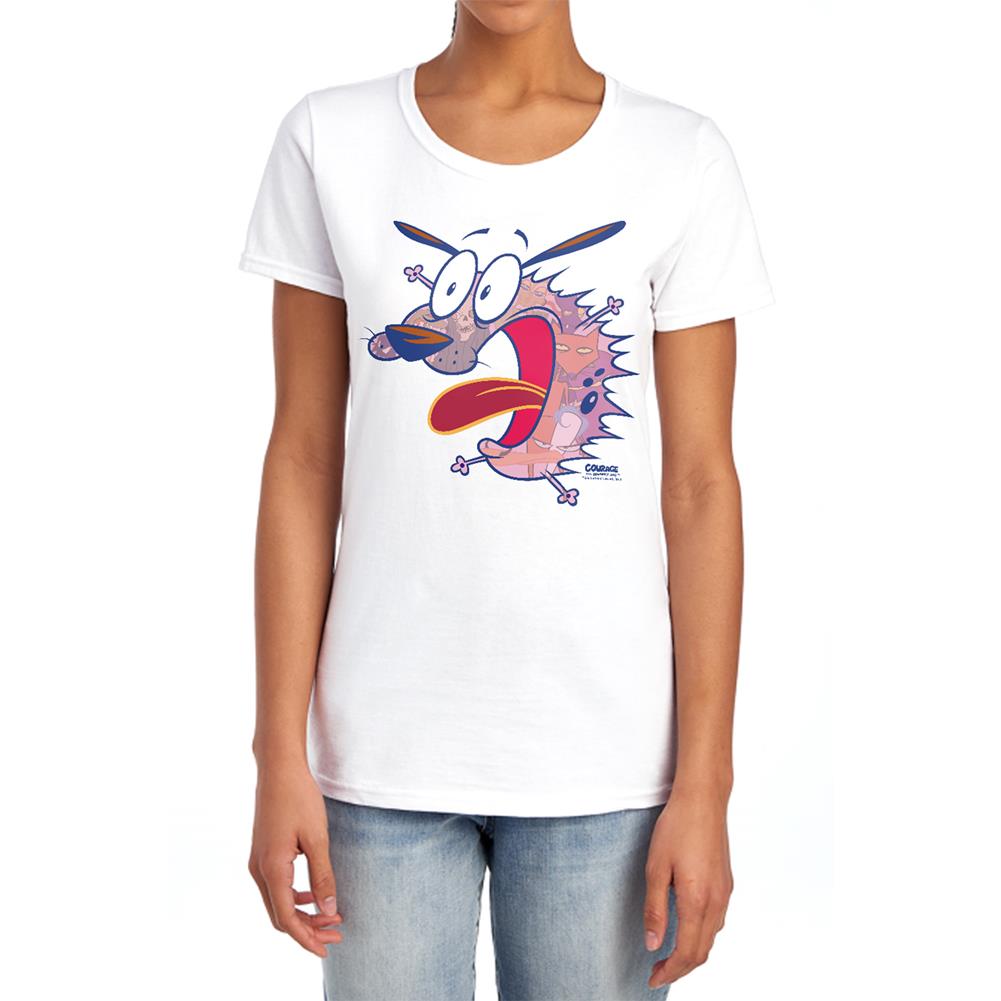Courage The Cowardly Dog Evil Inside Women's 18/1 Cotton Short-Sleeve T-Shirt