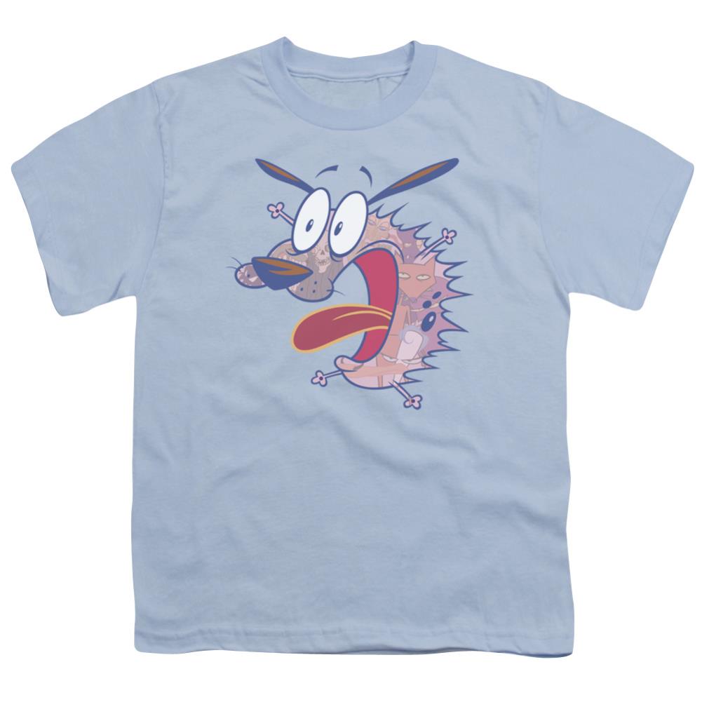 Courage The Cowardly Dog Evil Inside Youth 18/1 100% Cotton Short-Sleeve T-Shirt