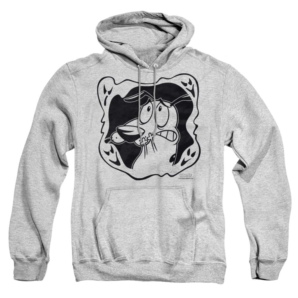 Courage The Cowardly Dog Ghost Frame Men's Pull-Over 75 25 Poly Hoodie