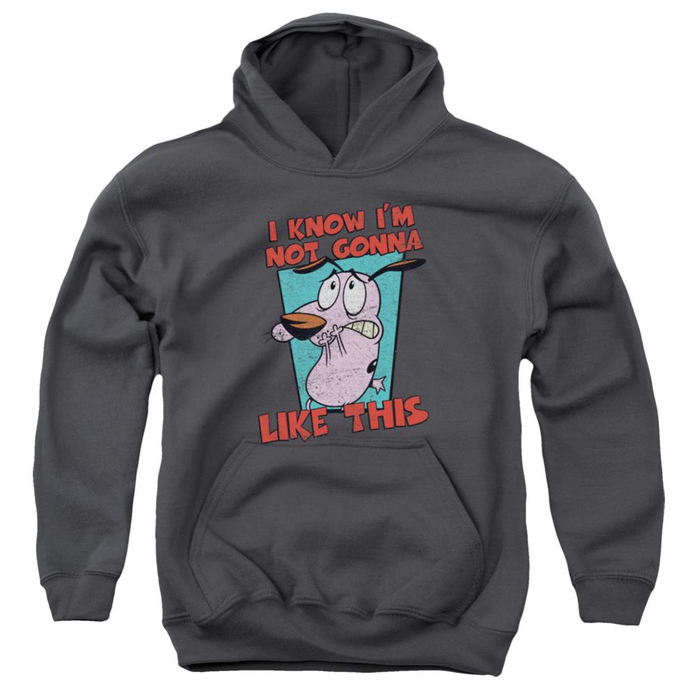 Courage The Cowardly Dog Not Gonna Like Youth Cotton Poly Pull-Over Hoodie
