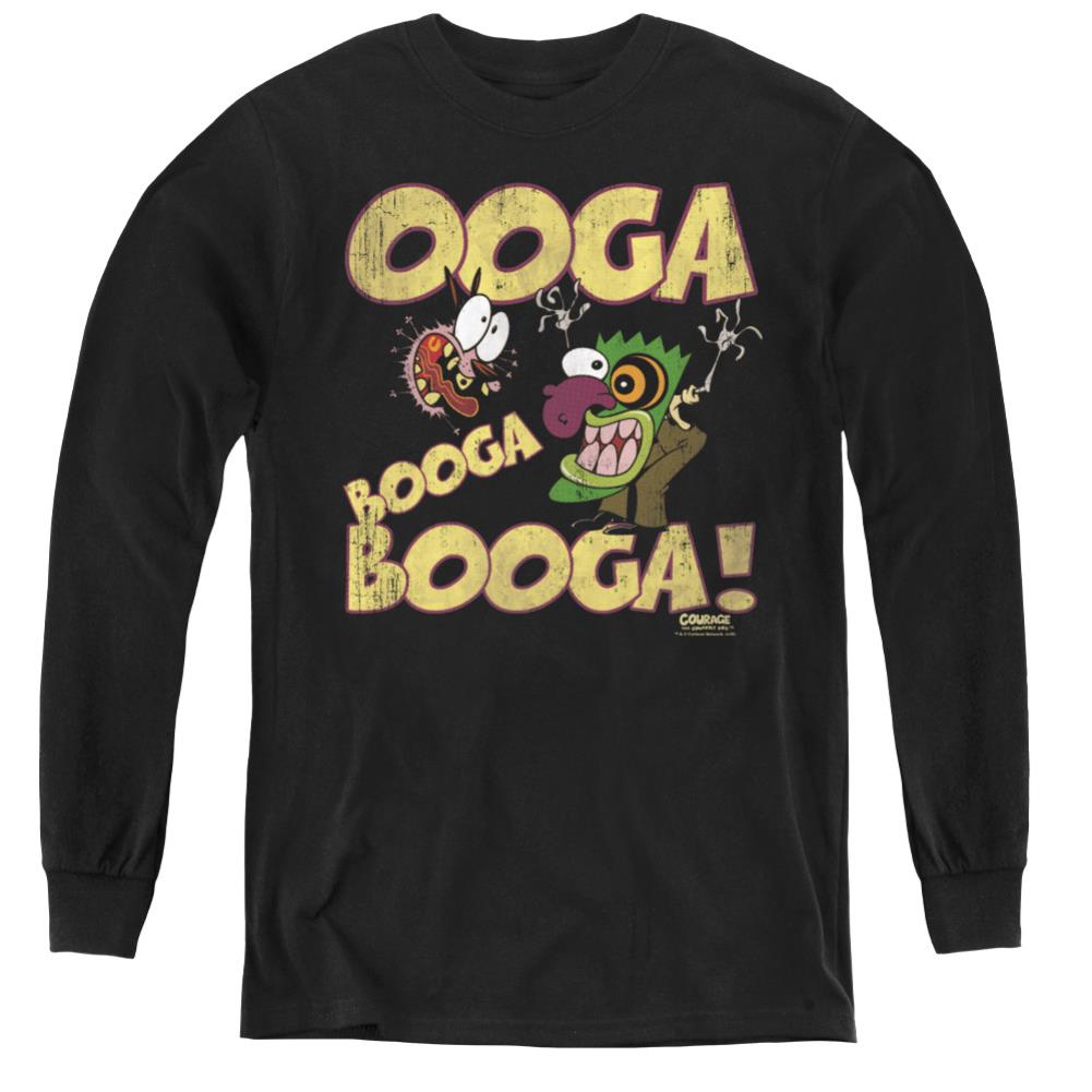 Courage The Cowardly Dog Ooga Booga Booga Youth Long-Sleeve T-Shirt