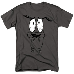 Courage The Cowardly Dog Scared Men's 18/1 Cotton Short-Sleeve T-Shirt