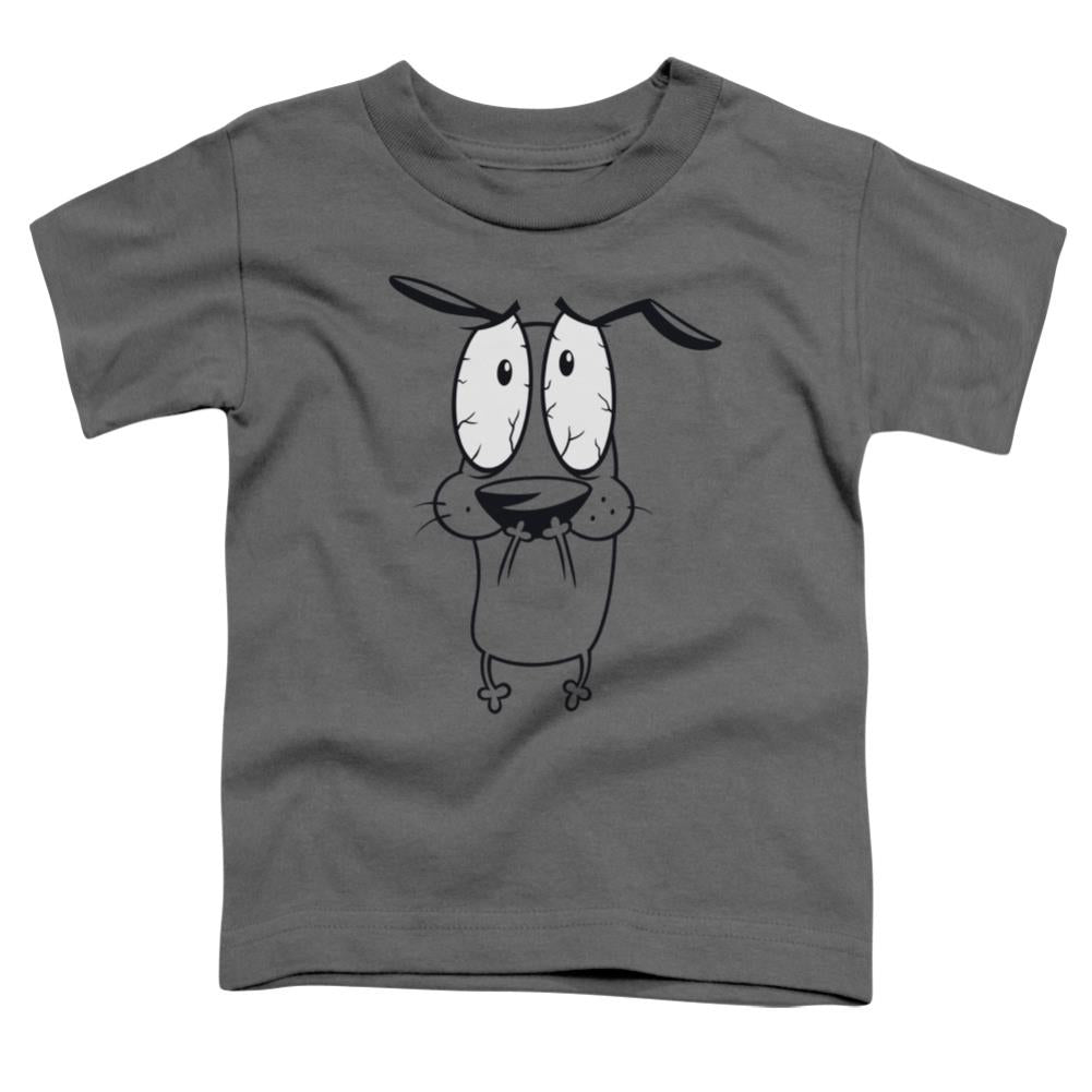 Courage The Cowardly Dog Scared Toddler 18/1 Cotton Short-Sleeve T-Shirt