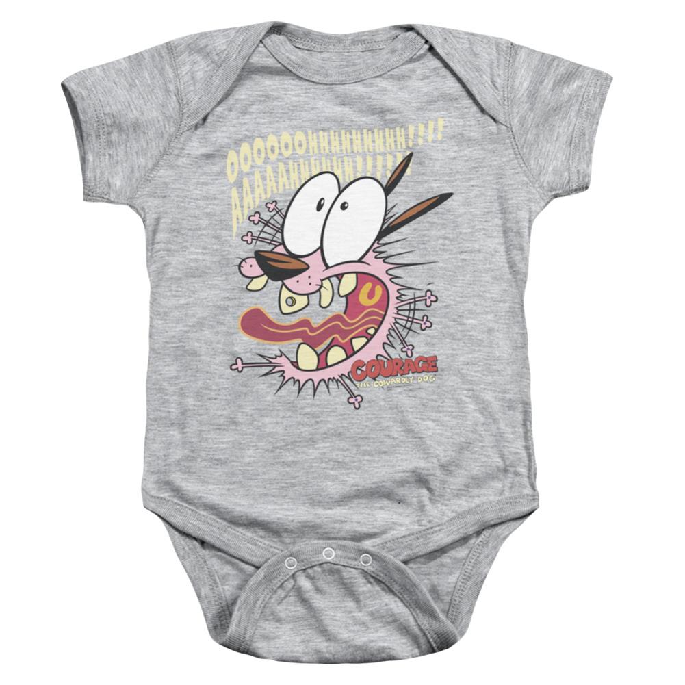 Courage The Cowardly Dog Scaredy Dog Infant's Cotton SS Snapsuit