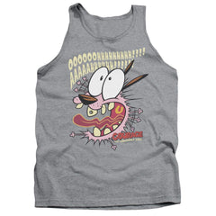 Courage The Cowardly Dog Scaredy Dog Men's 18/1 Cotton Tank Top