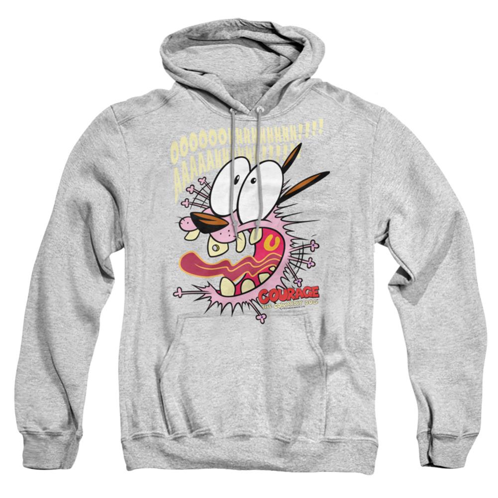 Courage The Cowardly Dog Scaredy Dog Men's Pull-Over 75 25 Poly Hoodie