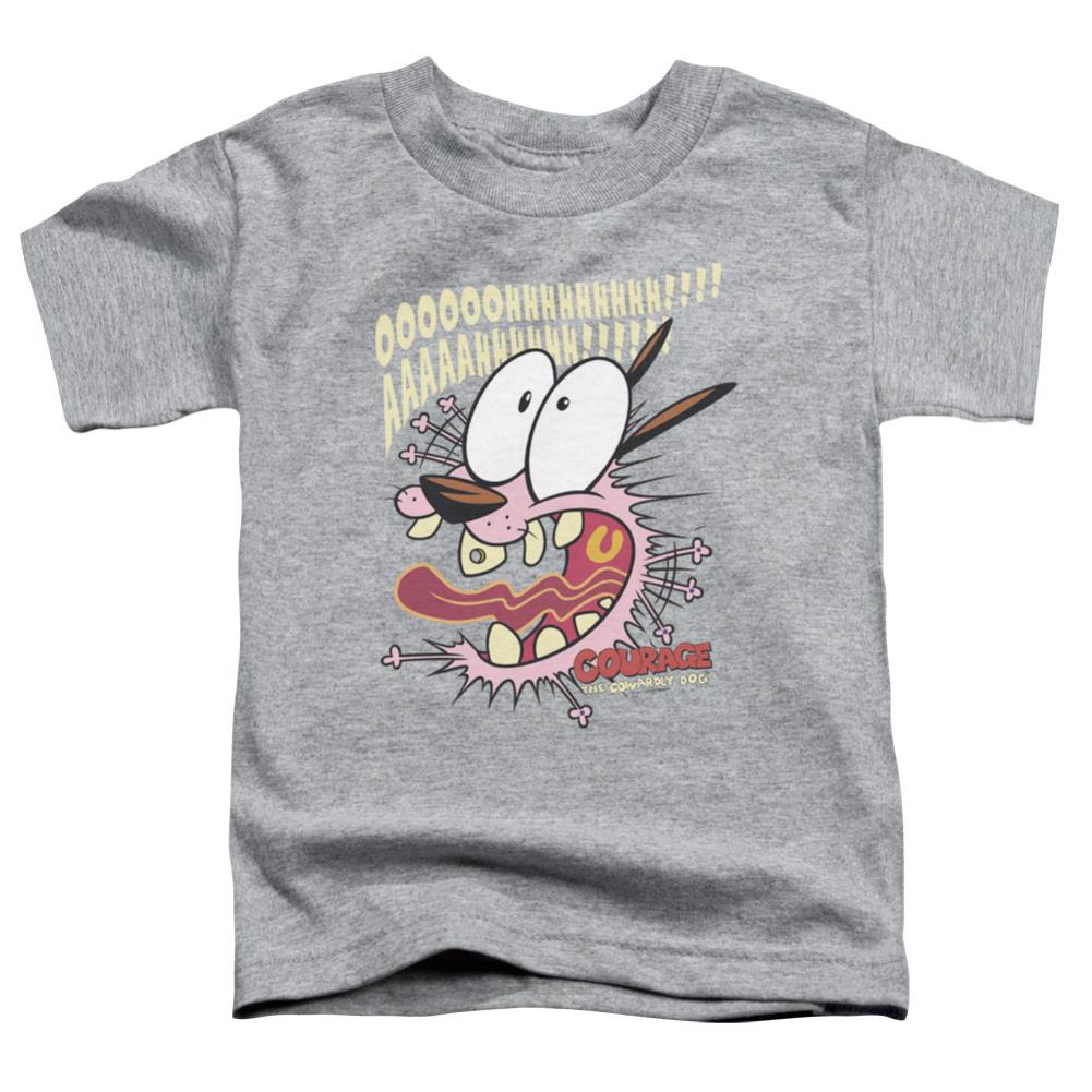 Courage The Cowardly Dog Scaredy Dog Toddler 18/1 Cotton Short-Sleeve T-Shirt