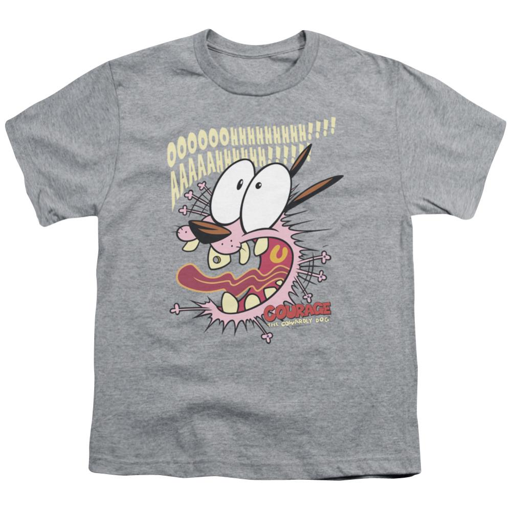 Courage The Cowardly Dog Scaredy Dog Youth 18/1 100% Cotton Short-Sleeve T-Shirt