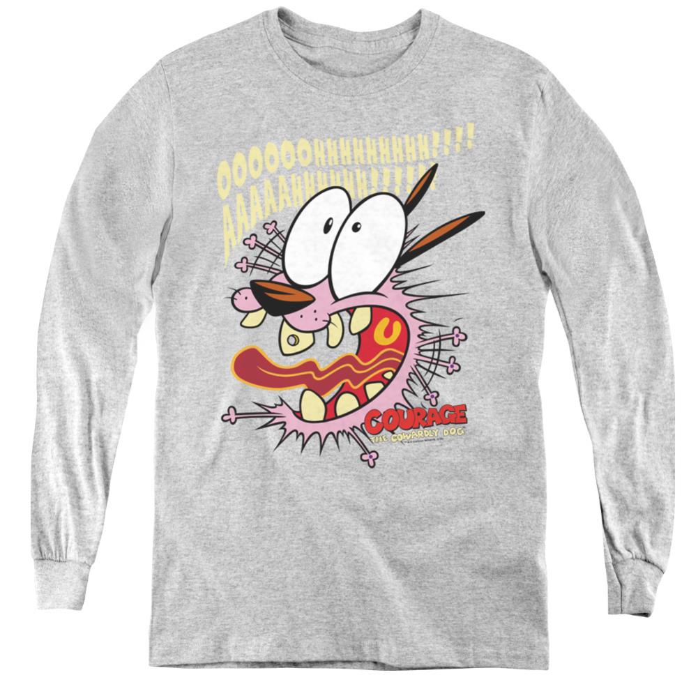 Courage The Cowardly Dog Scaredy Dog Youth Long-Sleeve T-Shirt