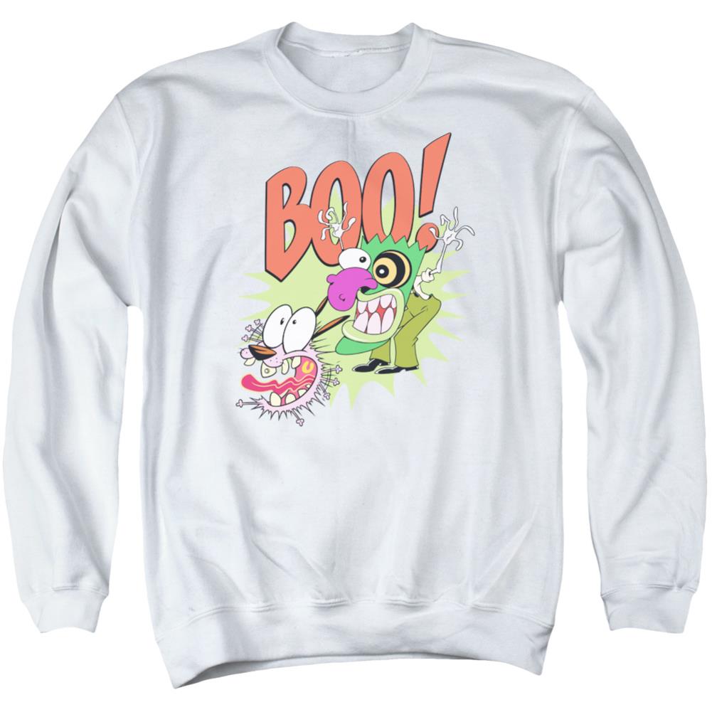 Courage The Cowardly Dog Stupid Dog Men's Crewneck 50 50 Poly Long-Sleeve T-Shirt