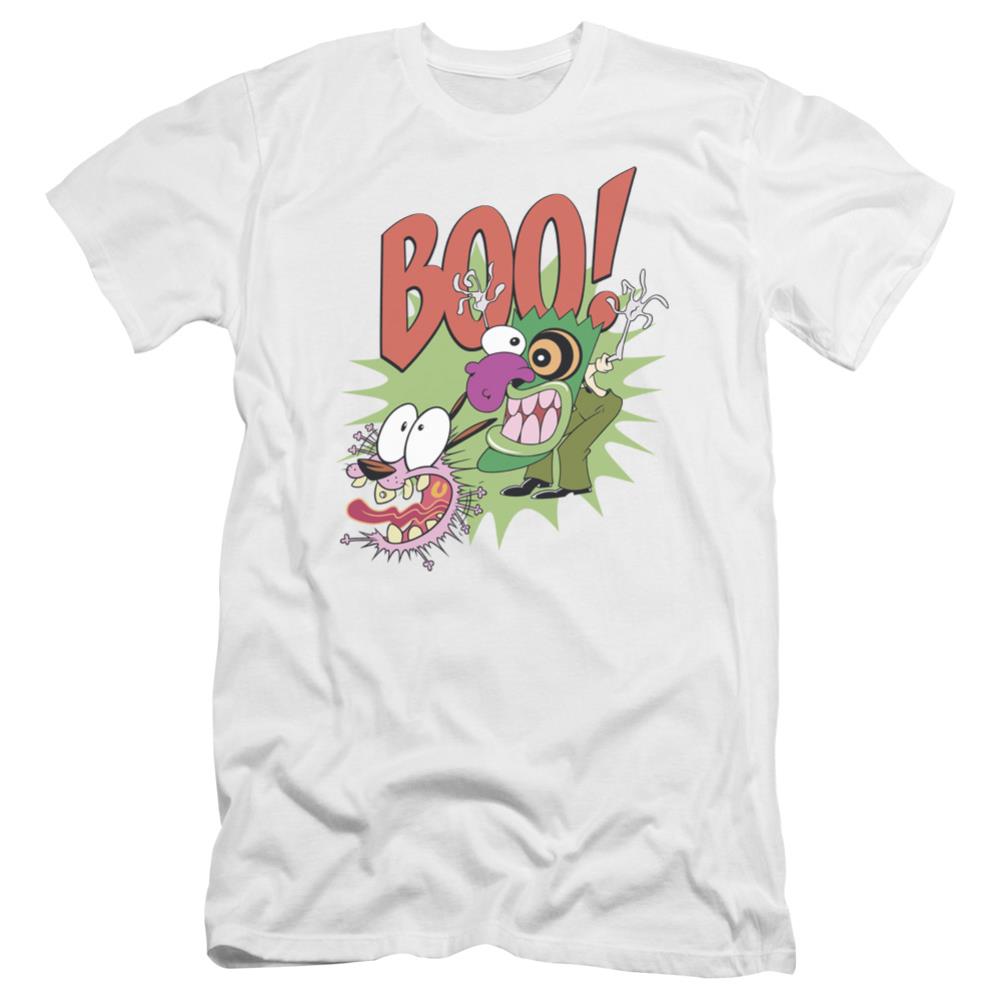 Courage The Cowardly Dog Stupid Dog Men's Ultra-Soft 30/1 Cotton Slim Short-Sleeve T-Shirt