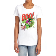 Courage The Cowardly Dog Stupid Dog Women's 18/1 Cotton Short-Sleeve T-Shirt
