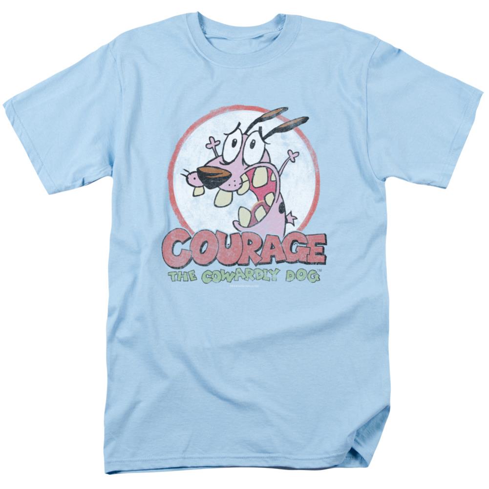 Courage The Cowardly Dog Vintage Courage Men's 18/1 Cotton Short-Sleeve T-Shirt