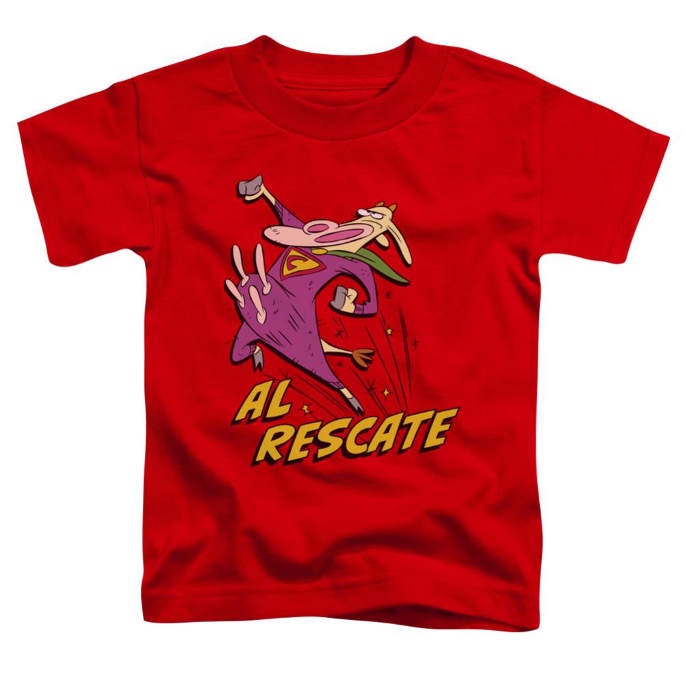 Cow And Chicken Al Rescate Toddler 18/1 Cotton Short-Sleeve T-Shirt