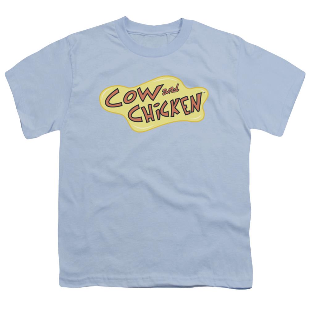 Cow And Chicken Cow Chicken Logo Youth 18/1 100% Cotton Short-Sleeve T-Shirt