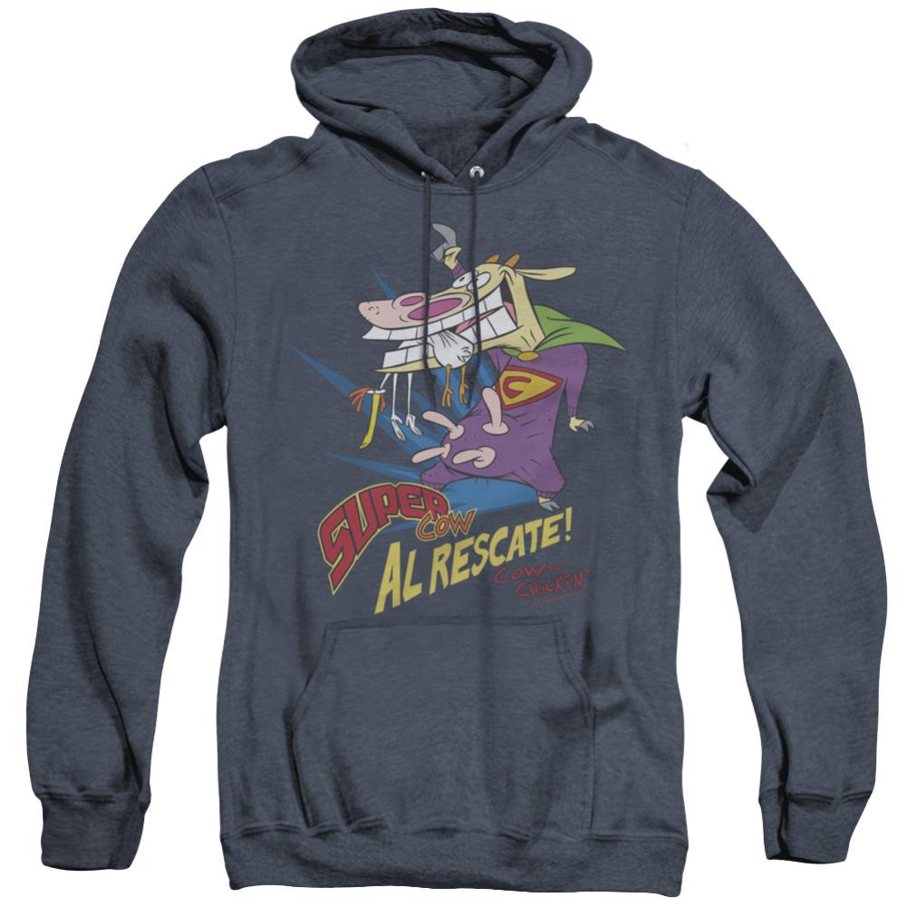 Cow And Chicken Super Cow Men's Pull-Over Hoodie
