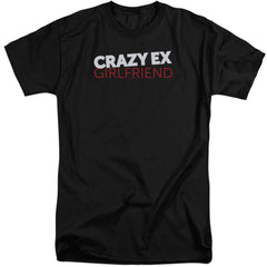 Crazy Ex-Girlfriend Crazy Logo Men's 18/1 Tall Cotton Short-Sleeve T-Shirt