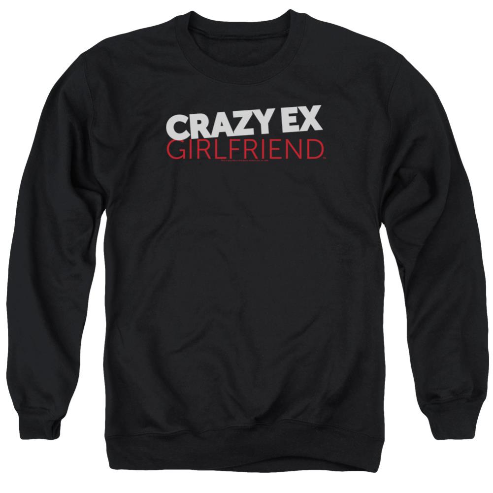 Crazy Ex-Girlfriend Crazy Logo Men's Crewneck 50 50 Poly Long-Sleeve T-Shirt