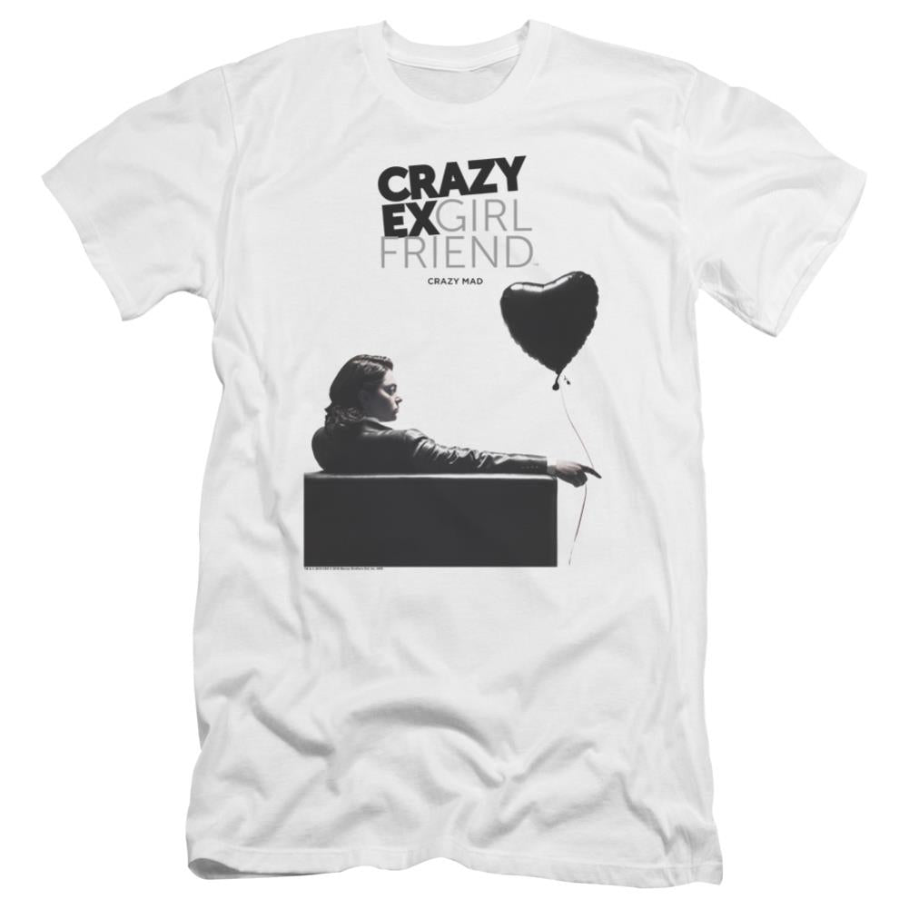 Crazy Ex-Girlfriend Crazy Mad Men's Ultra-Soft 30/1 Cotton Slim Short-Sleeve T-Shirt