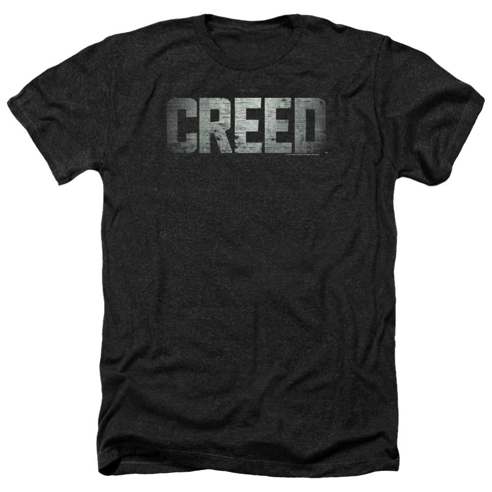 Creed Logo Men's 30/1 Heather 60 40 Poly Short-Sleeve T-Shirt