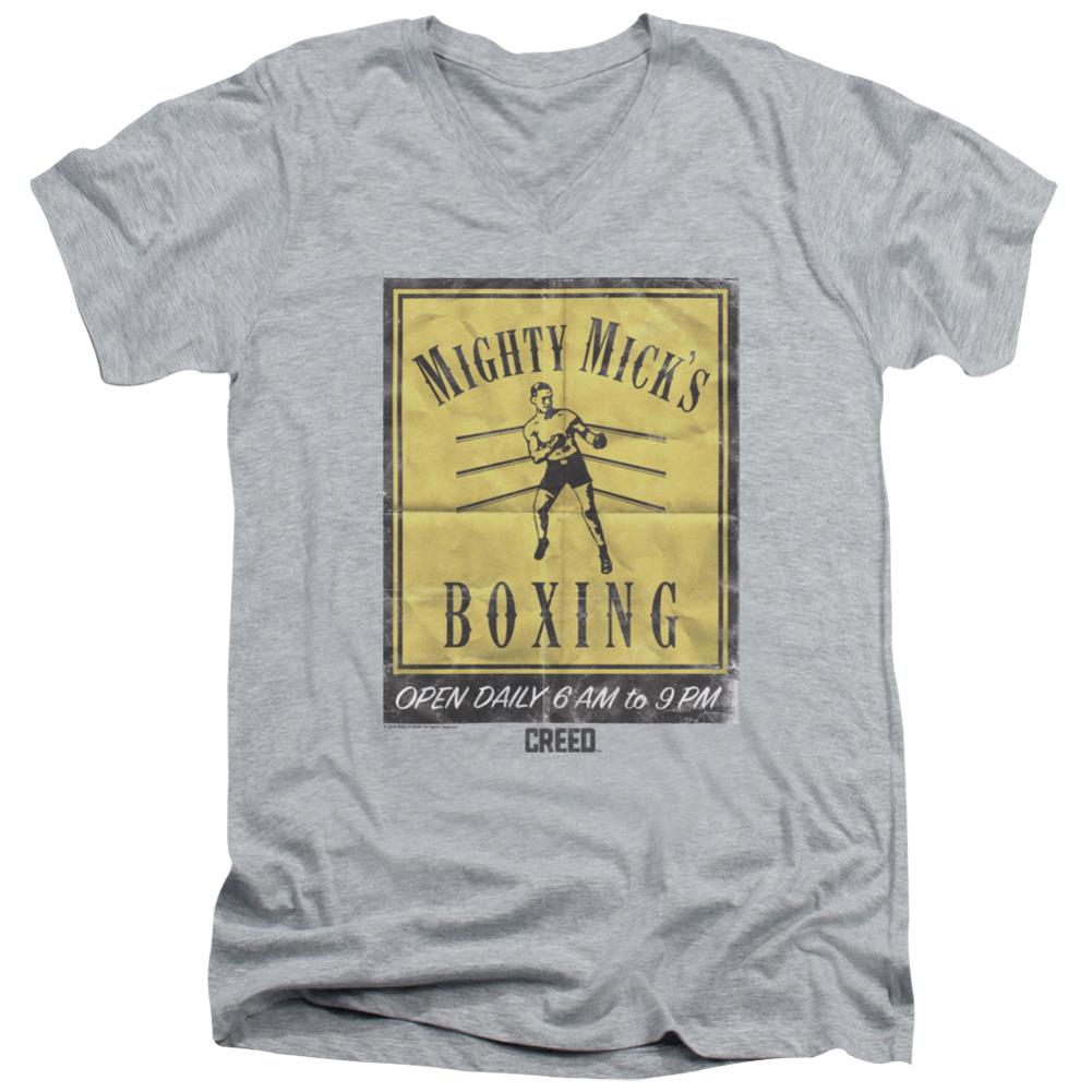 Creed Micks Poster Men's 30/1 Cotton Slim V-Neck T-Shirt