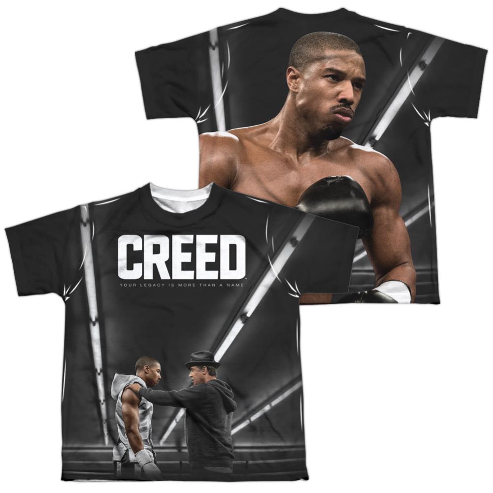 Creed Poster (Front/Back Print) Youth Regular Fit Poly Short-Sleeve T-Shirt