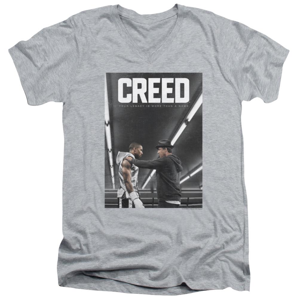 Creed Poster Men's 30/1 Cotton Slim V-Neck T-Shirt