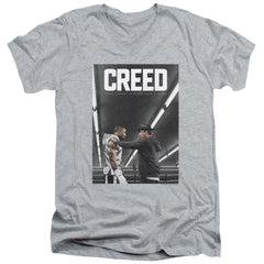 Creed Poster Men's 30/1 Cotton Slim V-Neck T-Shirt