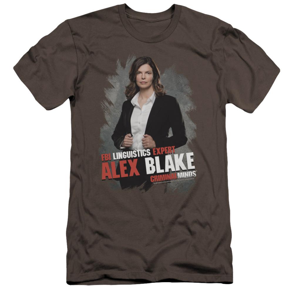 Criminal Minds Alex Blake Men's Ultra-Soft 30/1 Cotton Slim Short-Sleeve T-Shirt