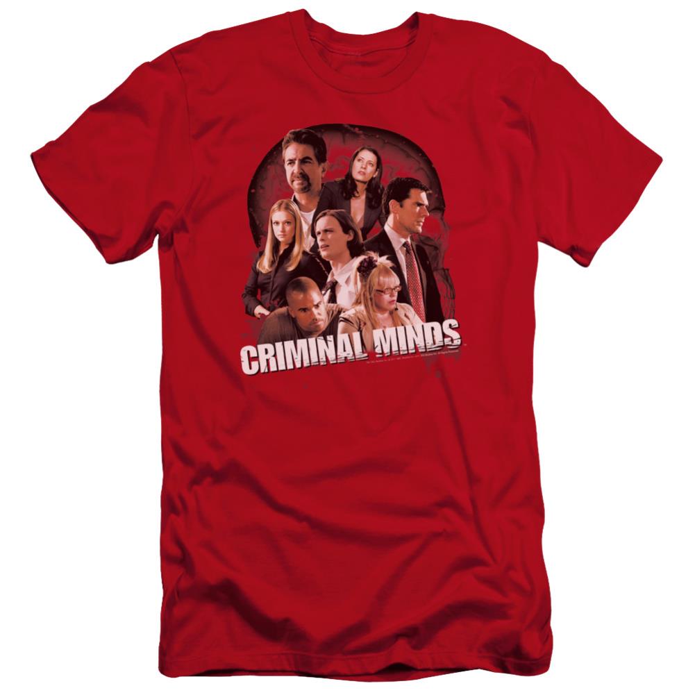 Criminal Minds Brain Trust Men's Ultra-Soft 30/1 Cotton Slim Short-Sleeve T-Shirt