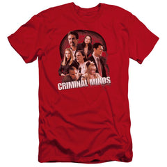 Criminal Minds Brain Trust Men's Ultra-Soft 30/1 Cotton Slim Short-Sleeve T-Shirt