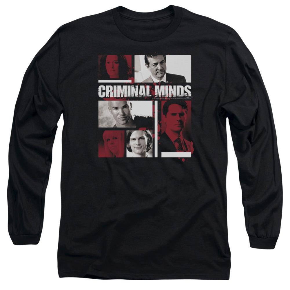 Criminal Minds Character Boxes Men's 18/1 Cotton Long-Sleeve T-Shirt