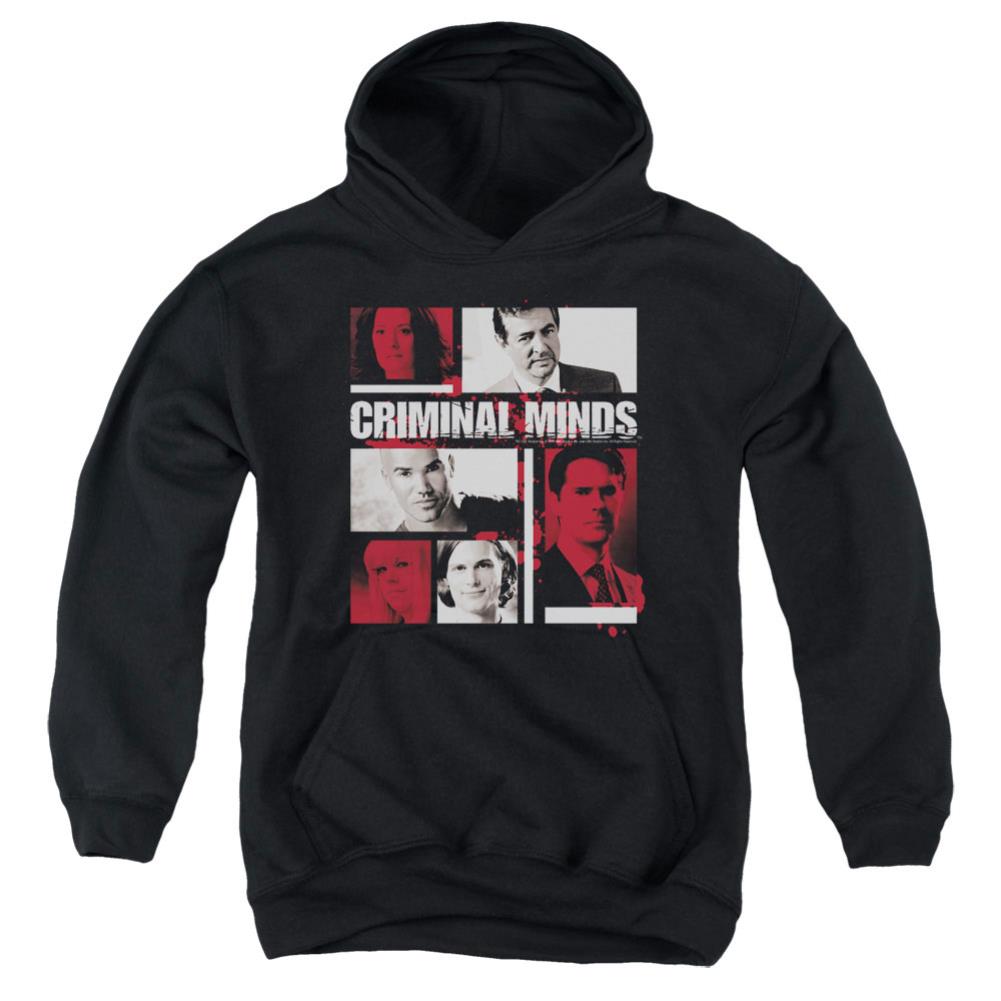 Criminal Minds Character Boxes Youth Cotton Poly Pull-Over Hoodie