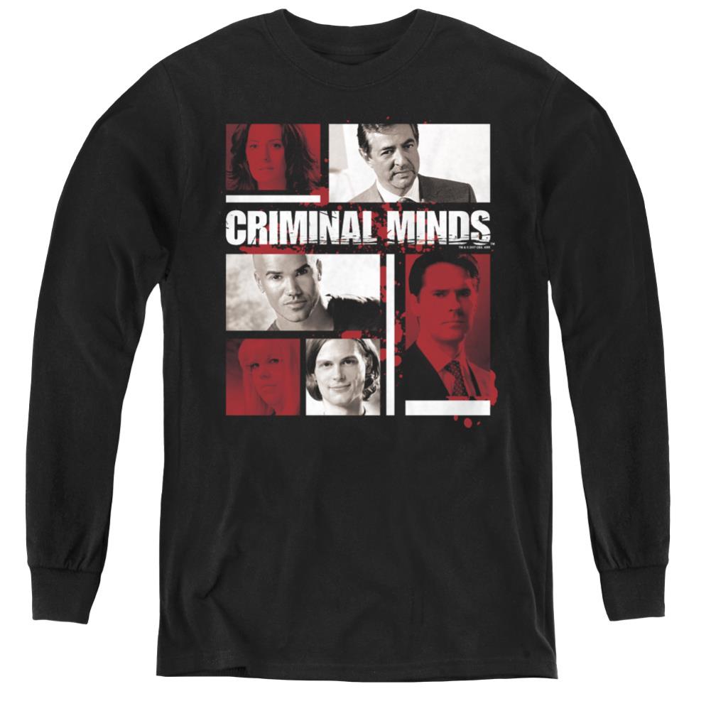 Criminal Minds Character Boxes Youth Long-Sleeve T-Shirt
