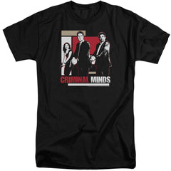 Criminal Minds Guns Drawn Men's 18/1 Tall Cotton Short-Sleeve T-Shirt