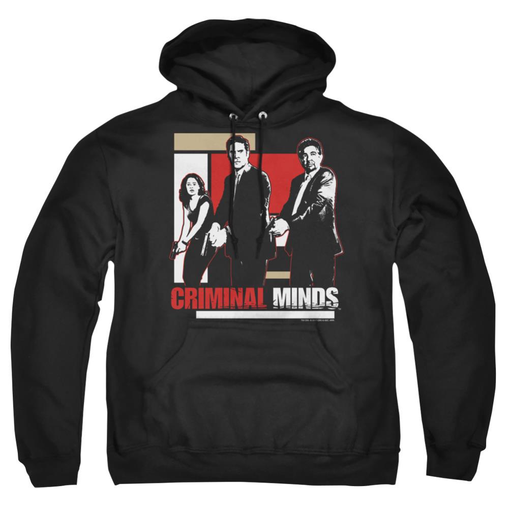 Criminal Minds Guns Drawn Men's Pull-Over 75 25 Poly Hoodie
