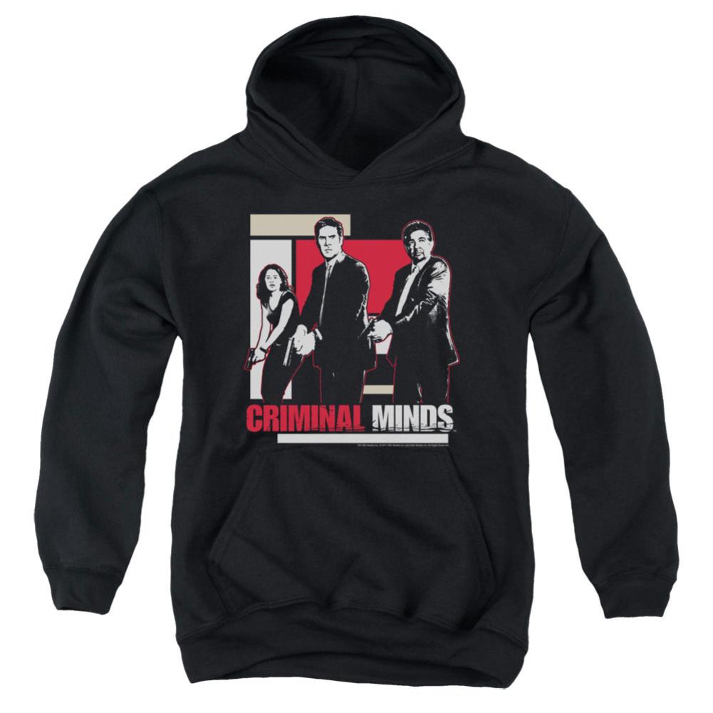 Criminal Minds Guns Drawn Youth Cotton Poly Pull-Over Hoodie