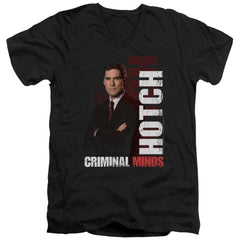Criminal Minds Hotch Men's 30/1 Cotton Slim V-Neck T-Shirt