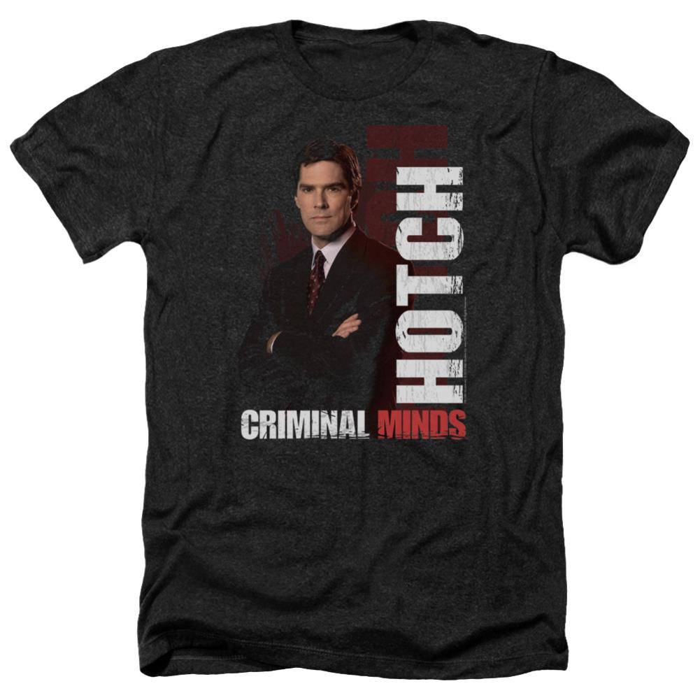 Criminal Minds Hotch Men's 30/1 Heather 60 40 Poly Short-Sleeve T-Shirt
