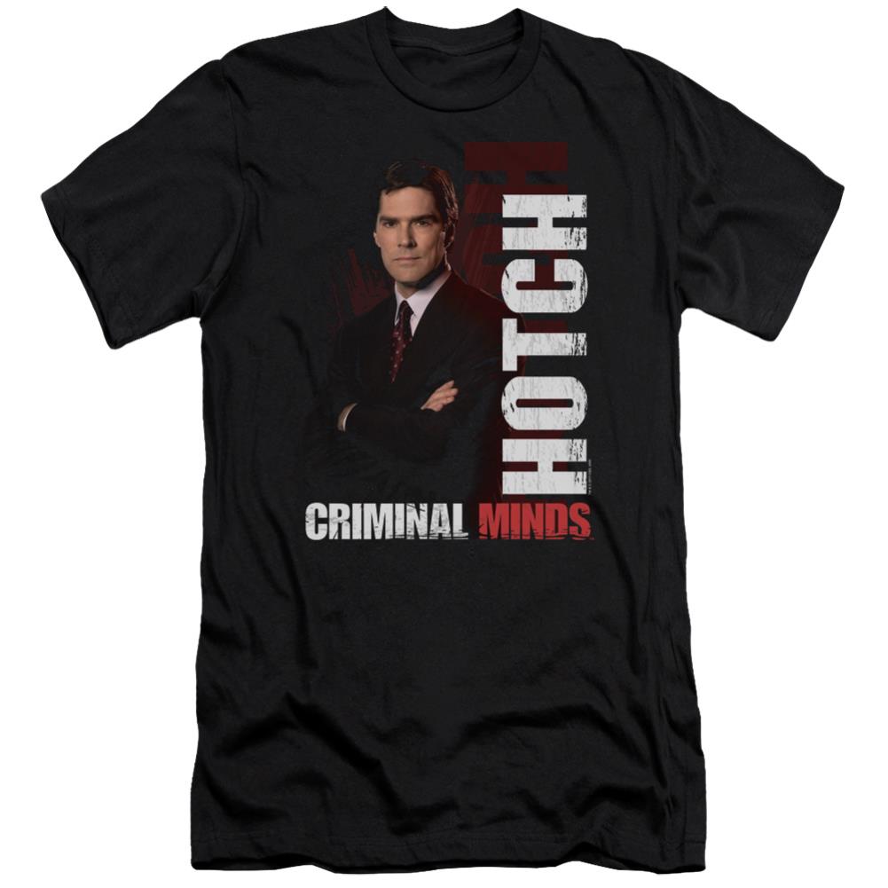 Criminal Minds Hotch Men's Ultra-Soft 30/1 Cotton Slim Short-Sleeve T-Shirt
