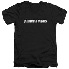Criminal Minds Logo Men's 30/1 Cotton Slim V-Neck T-Shirt