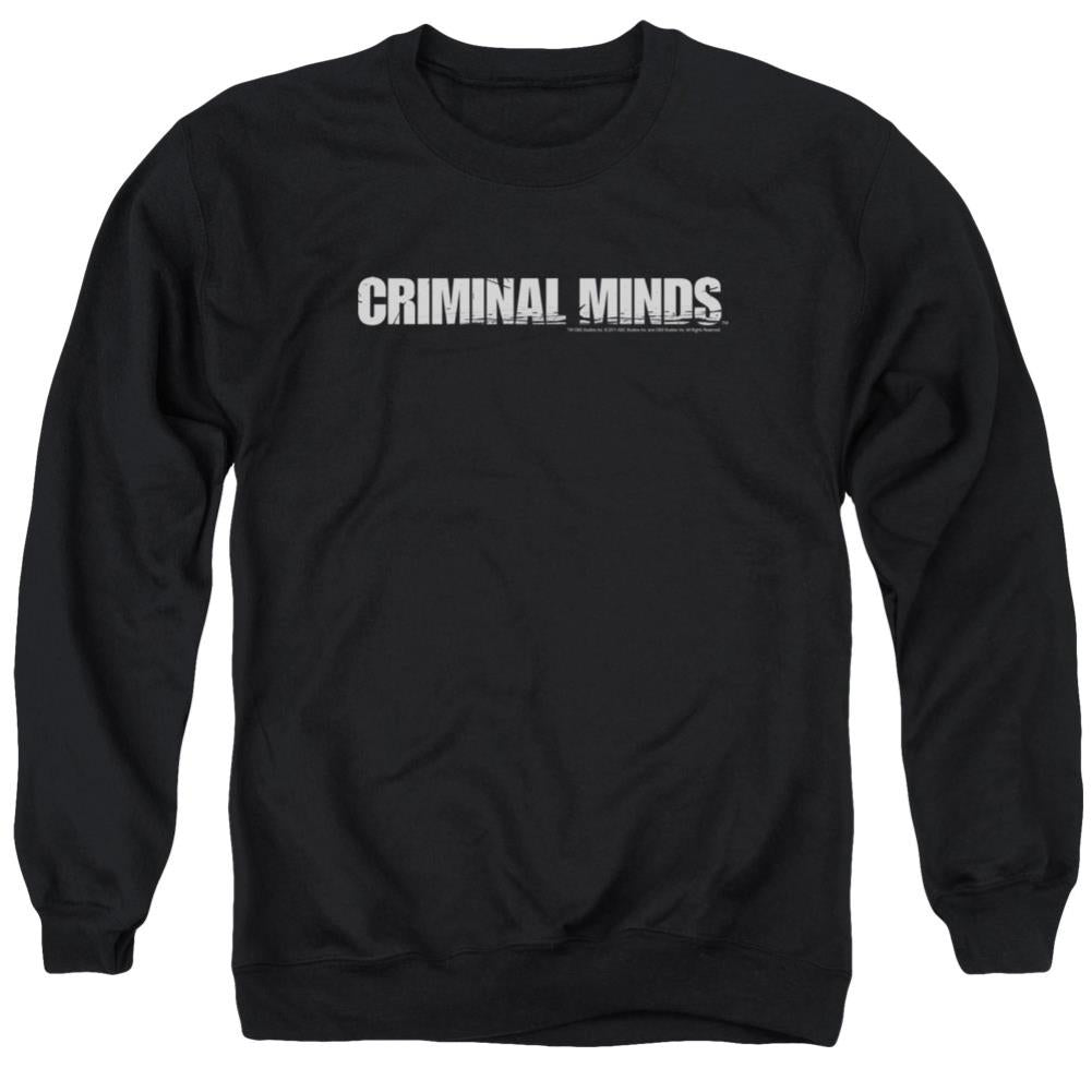 Criminal Minds Logo Men's Crewneck 50 50 Poly Long-Sleeve T-Shirt