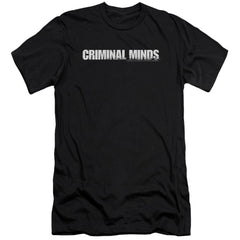 Criminal Minds Logo Men's Ultra-Soft 30/1 Cotton Slim Short-Sleeve T-Shirt