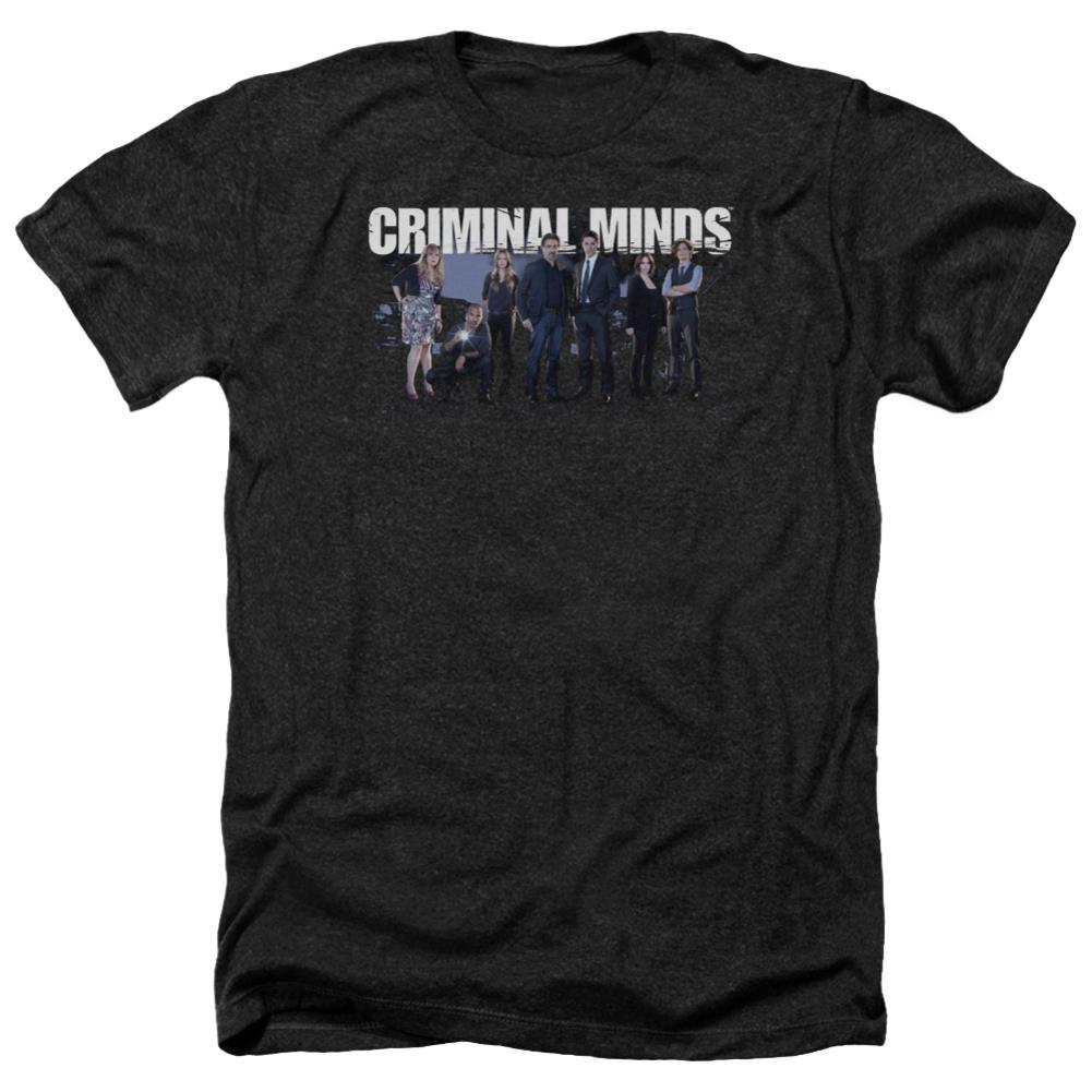 Criminal Minds Season 10 Cast Men's 30/1 Heather 60 40 Poly Short-Sleeve T-Shirt