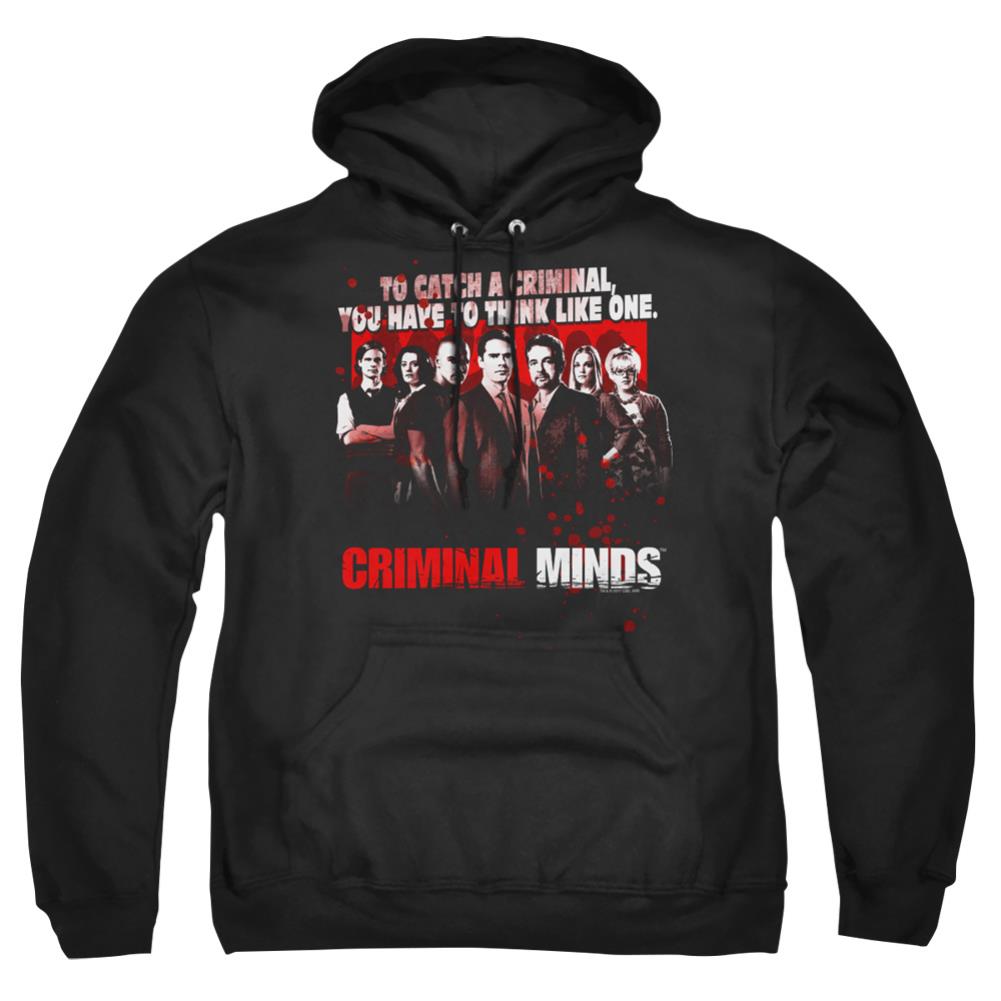 Criminal Minds Think Like One Men's Pull-Over 75 25 Poly Hoodie