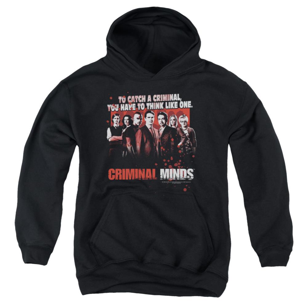 Criminal Minds Think Like One Youth Cotton Poly Pull-Over Hoodie