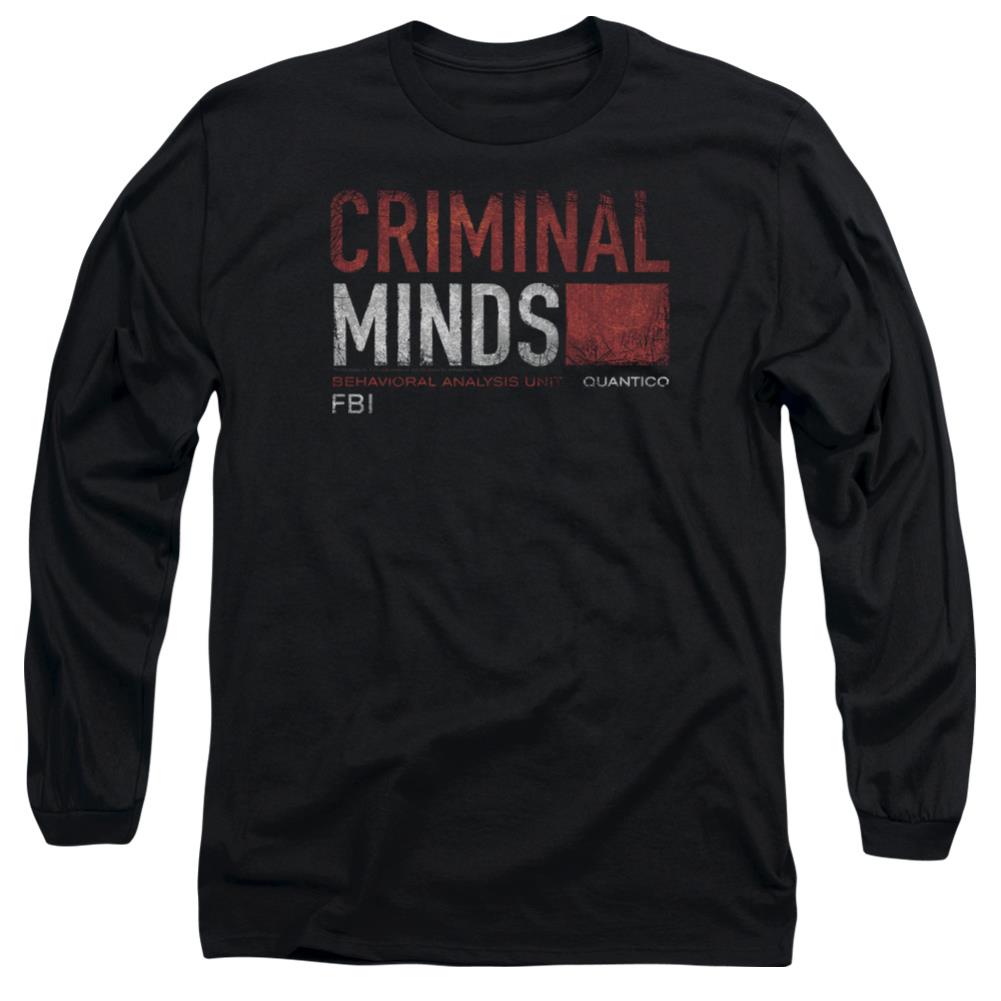 Criminal Minds Title Card Men's 18/1 Cotton Long-Sleeve T-Shirt